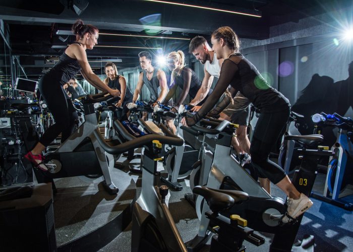 Spinning csoportos óra a GymTuning edzőteremben
